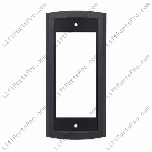 Front view of 141HJ8 Faceplate Frame Trim for ThyssenKrupp Elevator 8503AN_3 Fire Service Call Stations 9762300