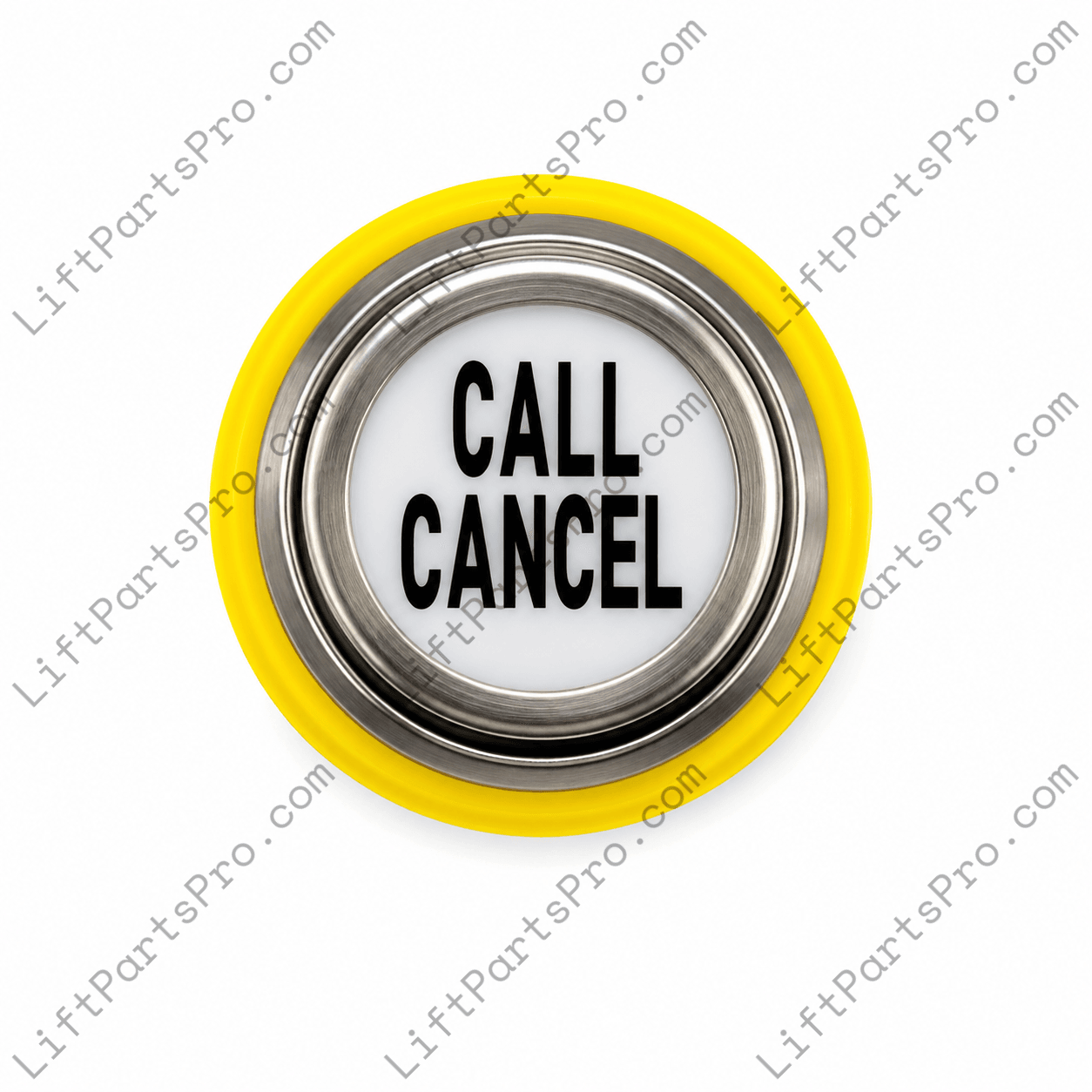 Thyssenkrupp 680BV Hydraulic Elevator COP Push Button with CALL CANCEL marking.
