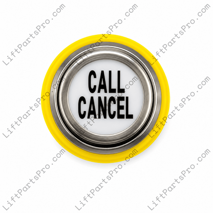 Thyssenkrupp 680BV Hydraulic Elevator COP Push Button with CALL CANCEL marking.