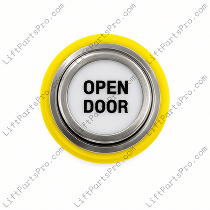 Thyssenkrupp 680BV Hydraulic Elevator COP Push Button with OPEN DOOR marking.