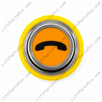 Thyssenkrupp 680BV Hydraulic Elevator COP Push Button with Phone Symbol.