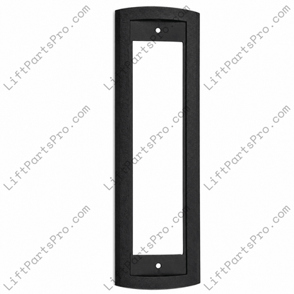 12-1/4" x 3-1/2" elevator hall station trim frame #141HH1 for ThyssenKrupp Signa4 signal fixtures, commonly used around fire service hall station assemblies.