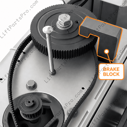 Replacement Brake Block TT316for RAM Trus-T-Lift 750 models