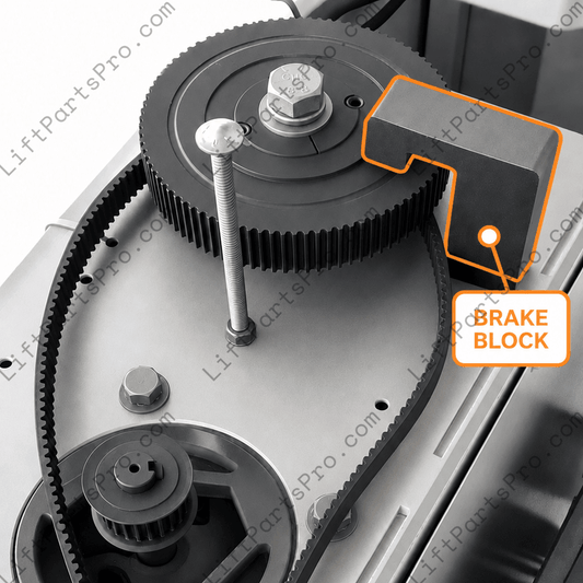 Replacement Brake Block TT316for RAM Trus-T-Lift 750 models
