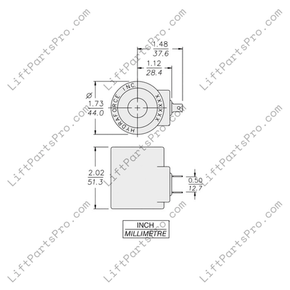 Emergency Lowering Solenoid Valve Coil Assembly for Porch‑Lift