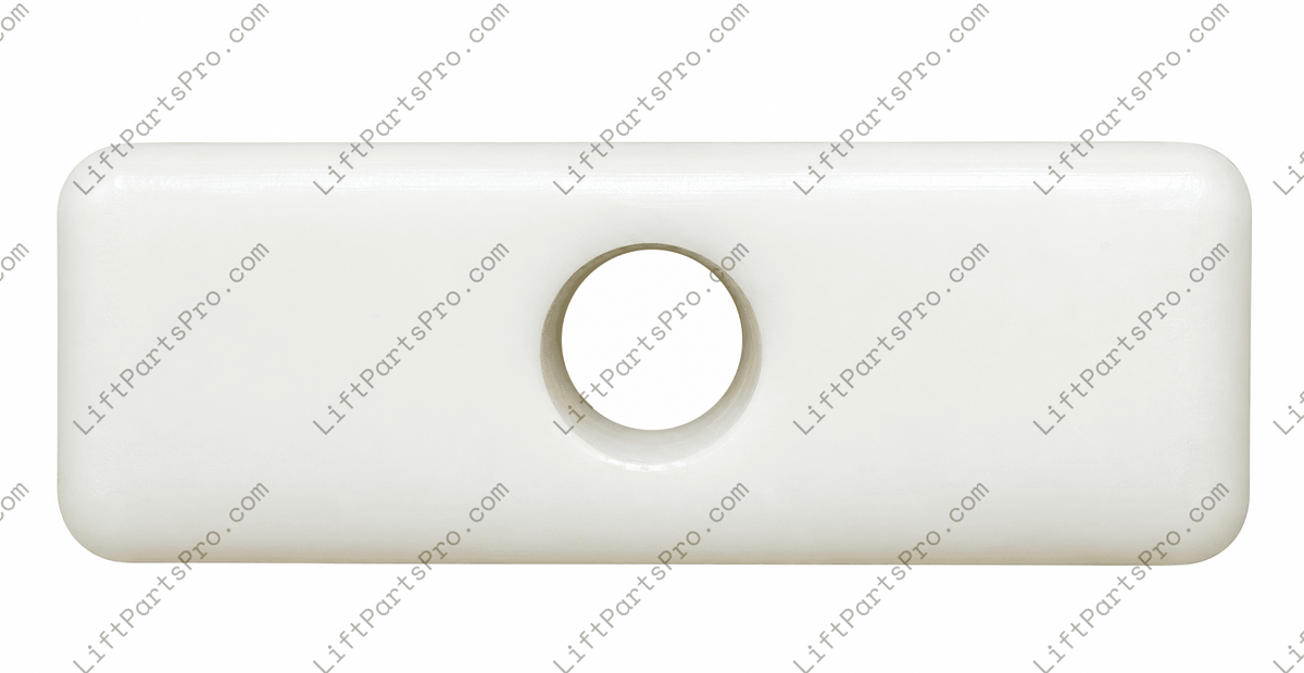Waupaca 300 lb Dumbwaiter White Nylon Guide Shoe Block #M-006778