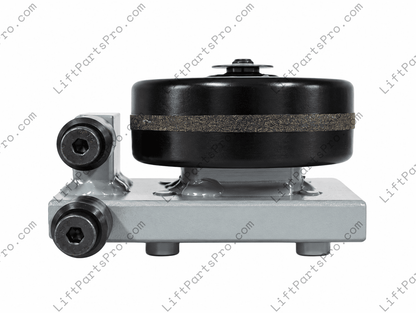 Left Hand Lower Wheel Block Assembly for Wildeck Vertical Reciprocating Conveyors