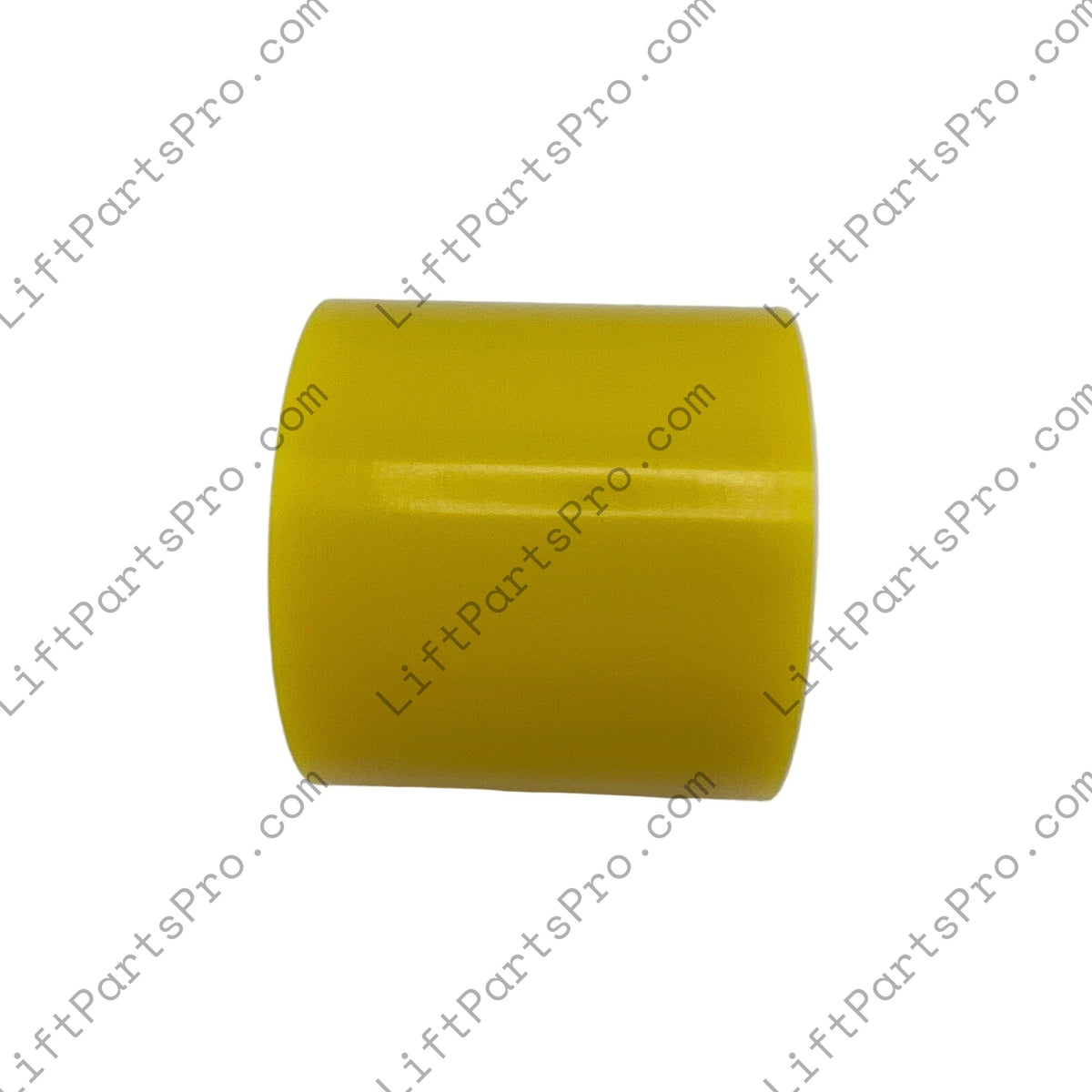 Side profile of National Wheel-O-Vator U1312 standard-duty yellow hydraulic elevator motor-to-pump coupler.