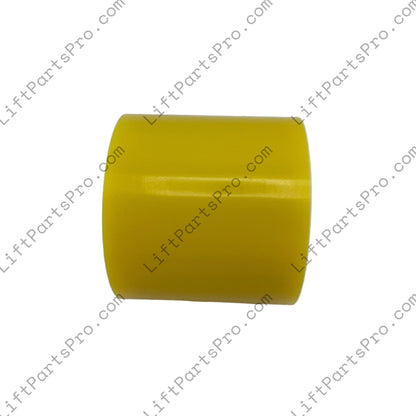 Side profile of National Wheel-O-Vator U1312 standard-duty yellow hydraulic elevator motor-to-pump coupler.