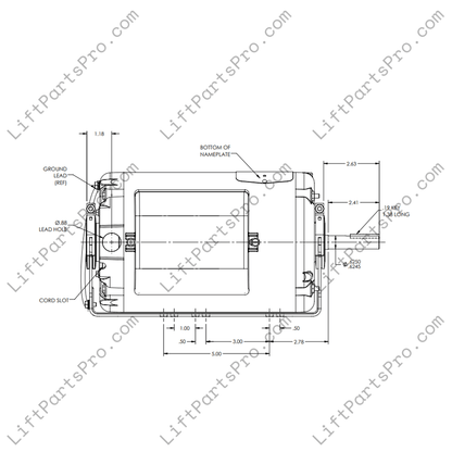 National Wheel-O-Vator NWOV 3/4HP Motor Replacement 53081 53250 1102240402