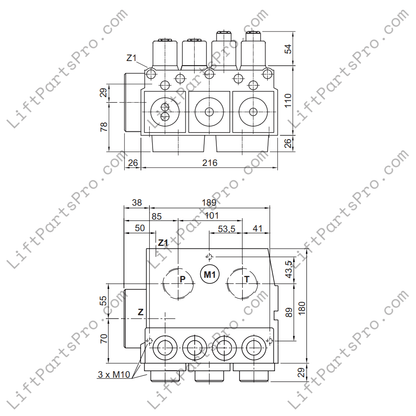 Blain EV100 Hydraulic Elevator Control Valve - 2" Port Size